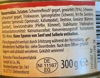 Mängden socker i Bauernsülze