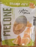 Mängden socker i Melone, getrocknet, gezuckert