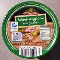 Mängden socker i Schweinskopfsülze mit Gurken