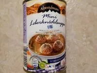 Mängden socker i Minileberknödel-Suppe