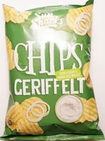 Mängden socker i Chips geriffelt