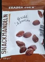 Mängden socker i Snackmandeln, geröstet & gesalzen