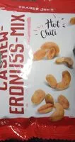 Mängden socker i Cashew-Erdnuss-Mix Hot Chili