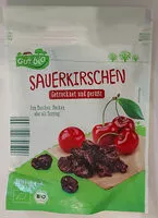 Mängden socker i Sauerkirschen getrocknet und gesüßt