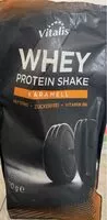 Mängden socker i Vitalis Whey protein shake Karamel
