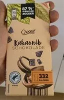 Mängden socker i Kakaonib Schokolade