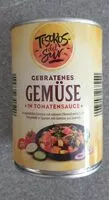 Mängden socker i Gebratenes Gemüse in Tomatensauce