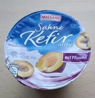 Mängden socker i Sahne-Kefir mild auf Pflaume