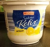 Mängden socker i Sahne-Kefir auf Zitrone