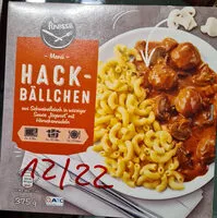 Mängden socker i Hackbällchen aus Schweinefleisch in würziger Sauce "Jägerart" mit Hörnchennudeln
