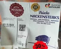 Mängden socker i Frische Nackensteaks vom Schwein