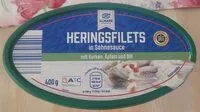 Mängden socker i Heringsfilet in Sahnesauce mit Gurken Äpfeln und Dill