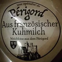 Mängden socker i Périgord, Weichkäse aus französischer Kuhmilch, 55 % Fett i. Tr.