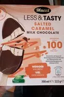 Mängden socker i Less & Tasty - Salted Caramel Milk Chocolate