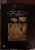 Mängden socker i Frische ravioli mit asiago g. U. Und sommertrüffel