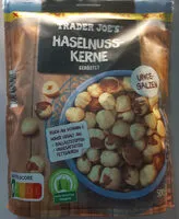 Mängden socker i Haselnusskerne, ganz, geröstet