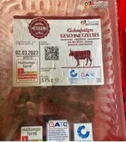 Mängden socker i Geschnetzeltes vom Rind