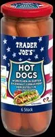 Mängden socker i Trader Joe Geflügel Hot Dog Würstchen