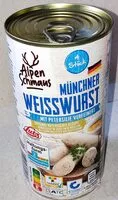 Mängden socker i Münchner Weißwurst