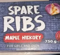 Mängden socker i Spare Ribs Maple Hickory