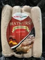 Mängden socker i BRATWURST Salchicha tradicional alemana