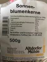 Mängden socker i Sonnenblumenkerne