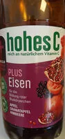 Mängden socker i Hohes C Plus Eisen