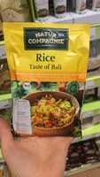 Mängden socker i Natur Comp Rice Taste of Bali, 160 GR Packung