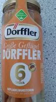 Mängden socker i Geflügelwürstchen