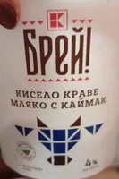 Mängden socker i Кисело краве мляко с каймак 4%