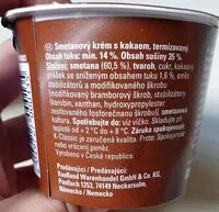Mängden socker i smetanovy krem s kakakem