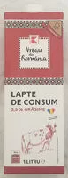 Mängden socker i K-Vreau din Romania Lapte de consum 3,5% grăsime