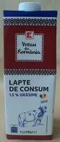 Mängden socker i K-Vreau din Romania Lapte de consum