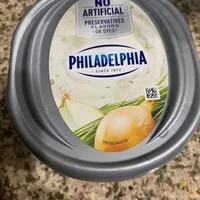 Mängden socker i Philadelphia cream cheese chive and onion