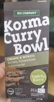 Mängden socker i Korma Curry Bowl