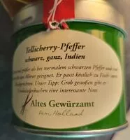 Mängden socker i Tellicherry Pfeffer