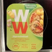 Mängden socker i Jägerschnitzel mit Champignon-Sauce und Kartoffeln