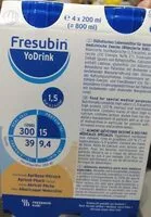 Mängden socker i Fresubin