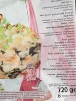 Mängden socker i Mini gratin pommes de terre et épinards