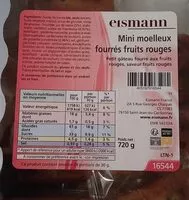 Mängden socker i Mini moelleux fourrés fruits rouges