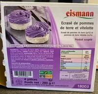 Mängden socker i Ecrasé de pommes de terre et vitelotte