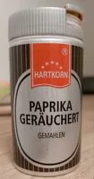 Mängden socker i Paprika geräuchert