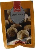 Mängden socker i Muskatnüsse