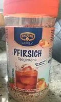 Mängden socker i pfirsich teegetränk