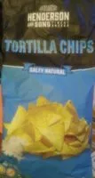 Mängden socker i Tortilla Chips Salty natural