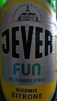 Mängden socker i Jever Fun Zitrone