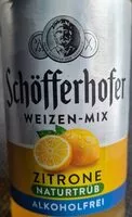 Mängden socker i Schöfferhofer Weizenmix Zitrone Alkoholfrei