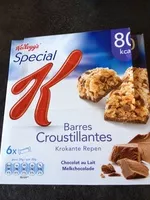 Mängden socker i Barres croustillantes au chocolat au lait