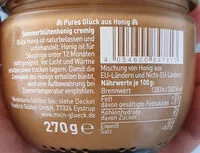 Mängden socker i Glück Honig