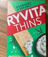Mängden socker i Ryvita Thins Rosemary & Sea Salt